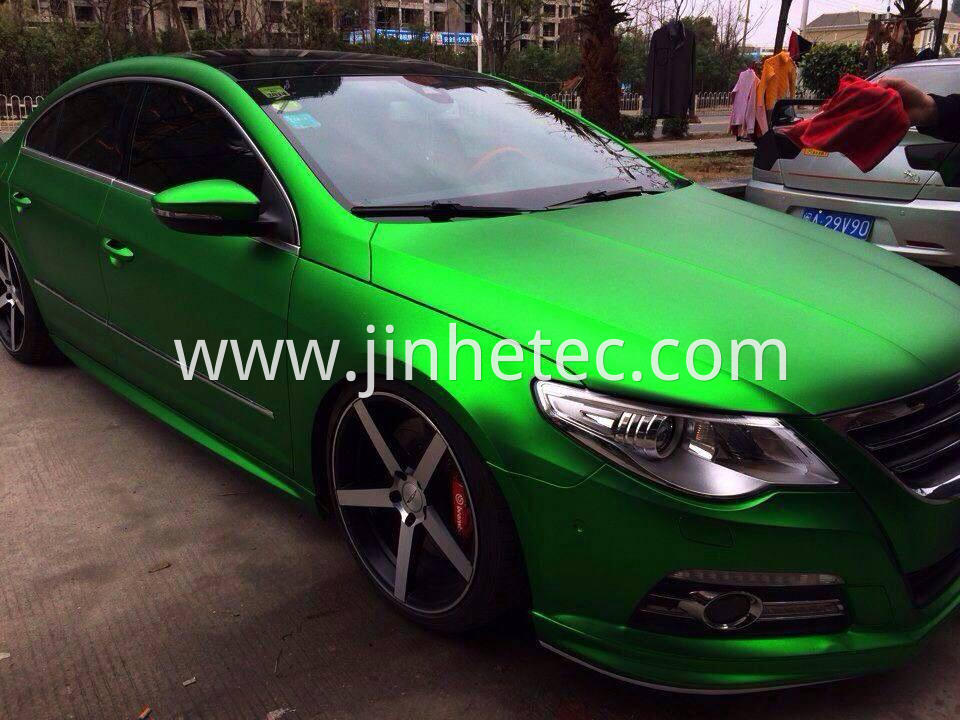 Chrome Green Color Vehicle Wrap Paint